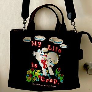 Marc Jacob’s x Magda Archer- My life is crap tote-black